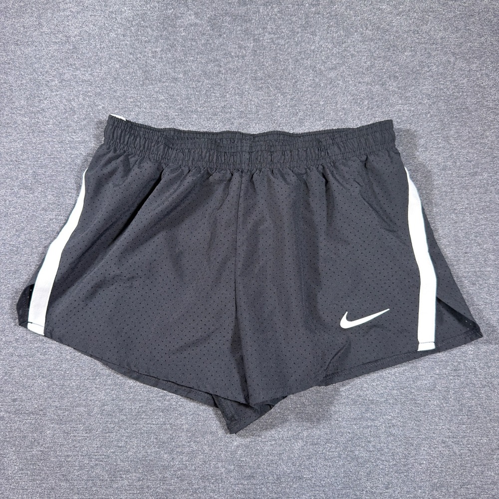 Nike Fast 2" Dri-FIT Running Shorts Mens Small Black Perforated Mesh Lined